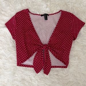 Polka Dot Crop Top